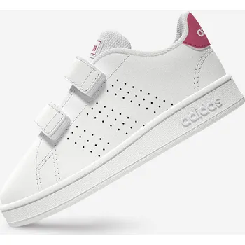 Pánská obuv ADIDAS Dětské boty na suchý zip ADIDAS Advantage vel. 20-27 20 BÍLÁ|RŮŽOVÁ