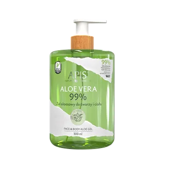 Tělový krém APIS NATURAL COSMETICS 99% Aloe Vera gel na obličej a tělo 300 ml