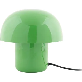 Lampička Present time Zelená kovová stolní lampa Champignon mini