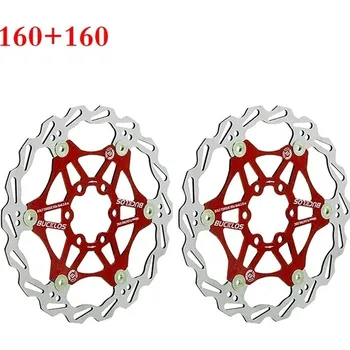 Brzda na kolo Plovoucí kotoučové brzdy pro horská a silniční kola - 2PC 160-160mm červená