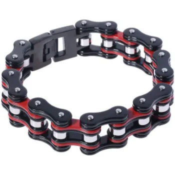 Náramek Steel Edge Náramek z chirurgické oceli řetěz WJHB195RSB Délka náramku: 22,5 cm