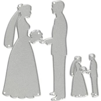 Creative Vysekávací a embosovací šablona NEVĚSTA A ŽENICH