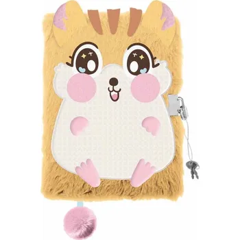 Zápisník Plyšový zápisník se zámkem - Křeček - 50932