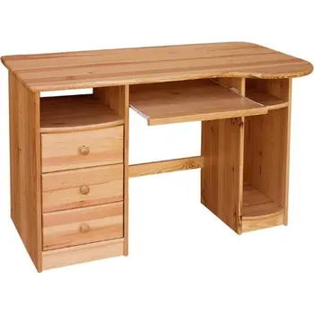 Psací stůl Relax-postele.cz Psací stůl SB 177 - masiv borovice Bílá barva