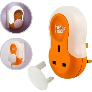 Noční světlo Brother Max Noční světýlko 2 v 1 do zásuvky + zástrčka