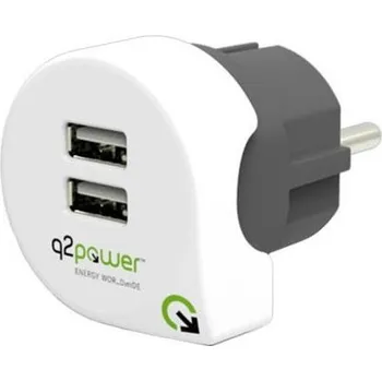 Q2 Power nabíječka Dual USB Charger Europe
