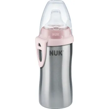 NUK láhev Active Cup nerez 215 ml růžová -VÝPRODEJ