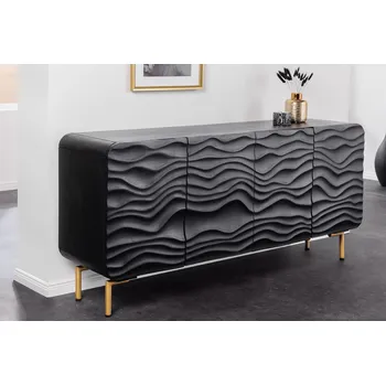 Příborník do zásuvky Designový příborník Lagoon 160cm mango černý