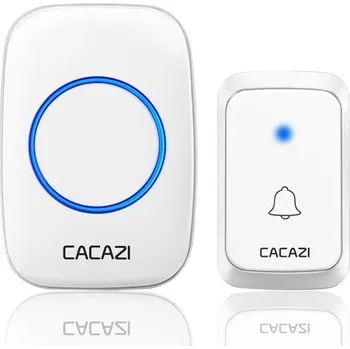 Domovní zvonek Bezdrátový domácí zvonek s kamerou, vodotěsný - Bílá 1x1