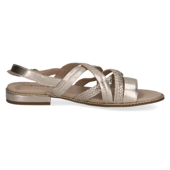 Dámské sandále CAPRICE Dámské kožené platinové sandálky 9-28100-42-959-255 Velikost 41