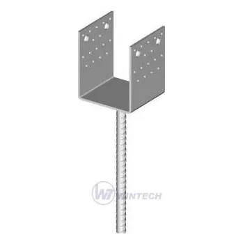 Tesařské kování Patka kotevní do betonu 14-02/80x80, M16, 1 ks TFBAA08080B