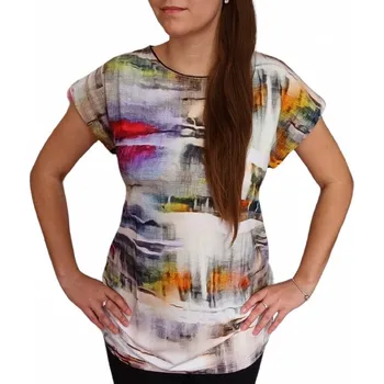 Dámská halenka Halenka Pratto barevná s gumičkami na bocích velikost pratto: 42