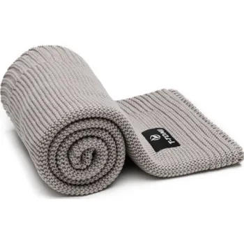 Kočárek T-TOMI Pletená deka AUTUMN Grey waves