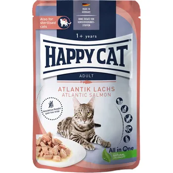 Krmivo pro kočku Happy Cat Tray Culinary Meat in Sauce atlantický losos 12 × 85 g