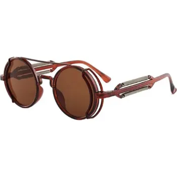 Blingstar Designové sluneční brýle Lenonky - hnědá