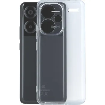 Pouzdro na mobilní telefon Kryt Xiaomi Redmi Note 13 Pro+ 5G průhledný černý (obal neboli pouzdro na Xiaomi Redmi Note 13 Pro+ 5G)