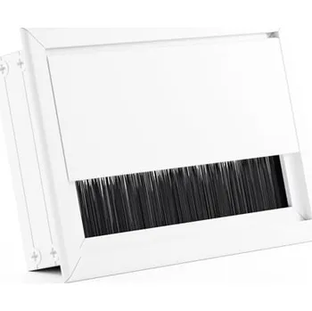 kabelová chránička Interex design Kabelová průchodka MONET 120 x 80 mm / Bílá matná