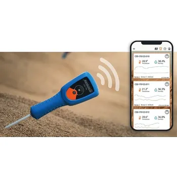 Supertech Agroline AgroLog CSS-TM | Bezdrátový tyčový vlhkoměr a teploměr pro seno, obilí, štěpku | délka 168 cm