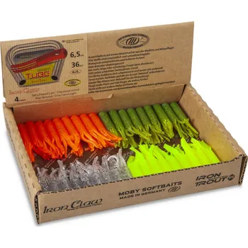 Umělá nástraha Iron Claw gumová nástraha Tube 6,5cm 36ks mix 2