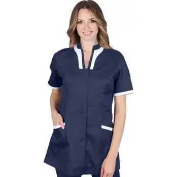 Zdravotnický plášť Leber&Hollman LH-ADELL GW pracovní plášť modrý S-2XL