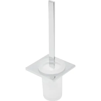 Mýdlenka SAT Wc štětka SAT Evolution R chrom/mléčné sklo SATDEVOR37 SATDEVOR37