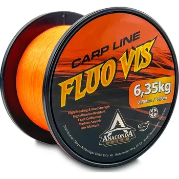 Anaconda vlasec Fluo Vis 0,33 mm 1200 m oranžová