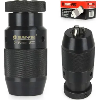 MAR-POL Rychloupínací hlava na vrtačku 5-20mm B22