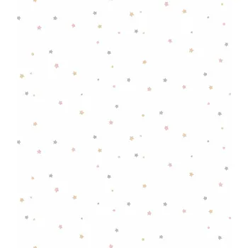 Tapeta Cristiana Masi by Parato Bílá vliesová tapeta s hvězdičkami, 17164, MiniMe, Cristiana Masi by Parato, velikost 10,05 x 0,53 m