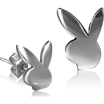 Náušnice Puzetové náušnice zajíček z chirurgické oceli