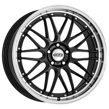 Alu kolo alu-kola DOTZ Revvo dark 8.5x20, 5x112 ET28, metalický šedý lak/leštěný límec