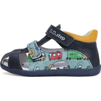 Dívčí sandály D.D.step sandály kožené G075 royal blue 41154, velikost 20
