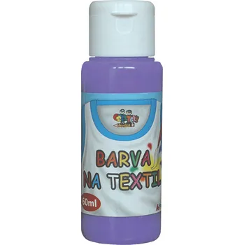 Výtvarná barva Barva na textil, SVĚTLE FIALOVÁ, 60ml, 1 kus