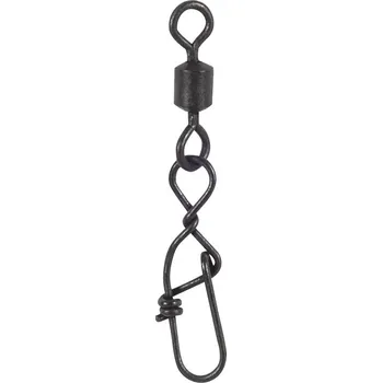 Saenger Karabinka s obratlíkem Scandi Pro Wirbel 10 18mm, 8ks/bal