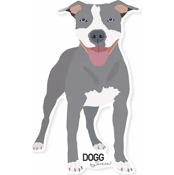 Samolepící dekorace DOGG Samolepka Pitbulteriér - tělo