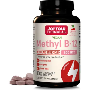 Zdraví Jarrow Formulas Jarrow Methyl B-12 Cherry, Třešeň, 500 mcg, 100 žvýkacích tablet Doplněk stravy