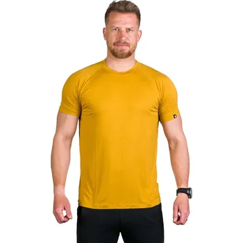 Northfinder Pánské turistické lehké rychleschnoucí tričko TYRELL, žlutá, XL