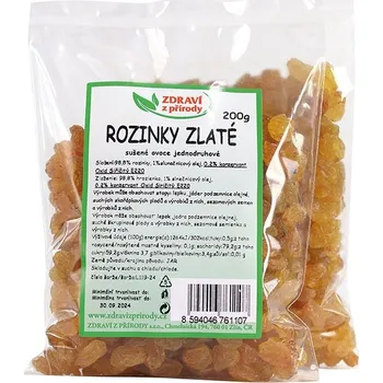 Sušená potravina IPJ NATUR s.r.o. Rozinky zlaté extra jumbo 200g ZP 2271