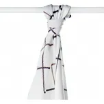 XKKO bambusová osuška BMB natural brown squares 90x100cm