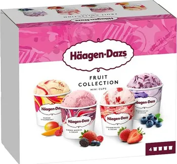 Zmrzlina Häagen-Dazs variace smetanových mražených krémů 4x 95 ml