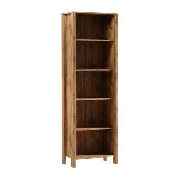 Knihovna Nábytek PEGAS s.r.o. Regál INDYGO R1, Dub Wotan/Zelená