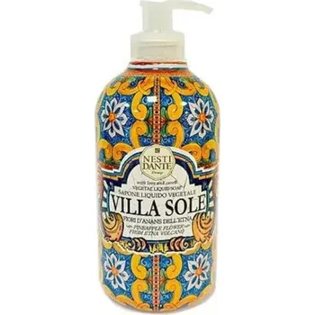 Mýdlo Nesti Dante VILLA SOLE Pineapple Flower from Etna volcano, tekuté mýdlo 500 ml
