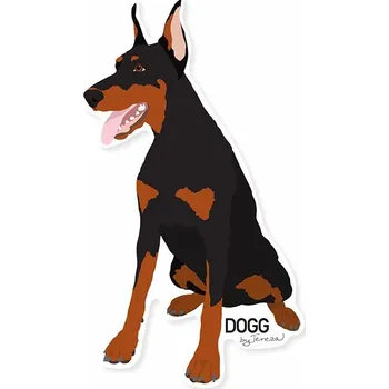 Samolepící dekorace DOGG Samolepka Dobrman - tělo
