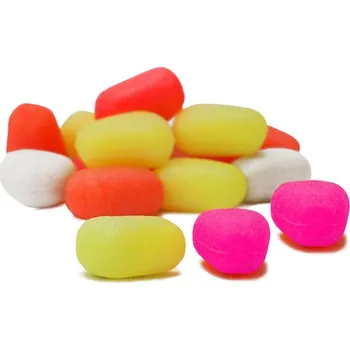 Umělá kukuřice L plovoucí 12 ks fluo red, 10x13mm