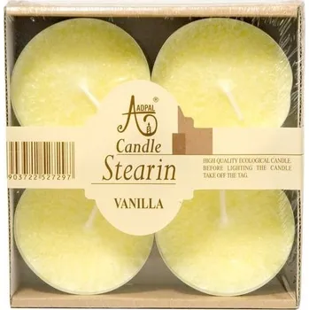 Svíčka Stearin Čajové Maxi 4ks Vanilka vonná svíčka