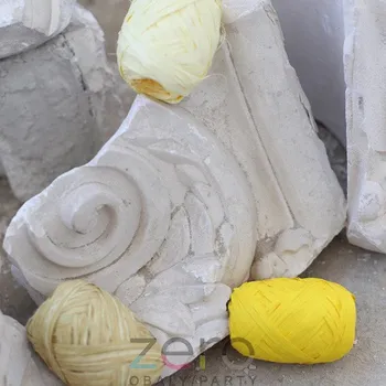 Stuha Lýko umělé RAPHIA 3 x 20 m - přírodní, krémová a žlutá