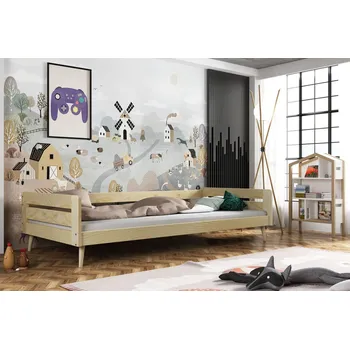 Postel Postel z masivu Betka na nohách 160/80 cm + rošt ZDARMA