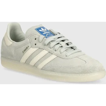 Pánské tenisky Nubukové tenisky adidas Originals Samba OG, 46, šedá, 90X