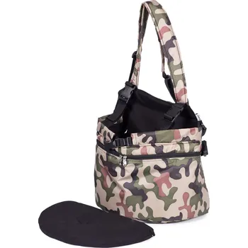 Psí batoh Iridog Batoh na psa 2v1 ZIPPY no.1 šusťák army v22 x d26 x š17 cm