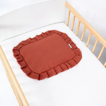 Kojenecká souprava Tulimese Mušelínová souprava s volánem lososová VARIANTA PROVEDENÍ: SAMOSTATNÝ POLŠTÁŘEK