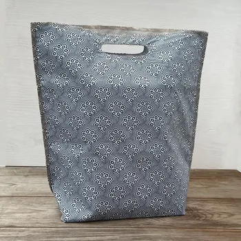 Jídlonosič Obědová taška velká - modré květy Magsbags.cz